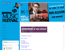 Tablet Screenshot of parmamusicfestival.org